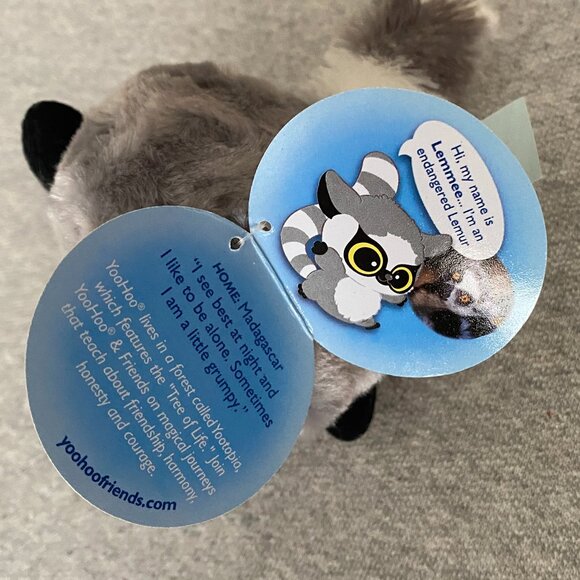 NWT Aurora YooHoo & Friends Lemmee Lemur Mini Round Ball 3" 2017 - Picture 9 of 12